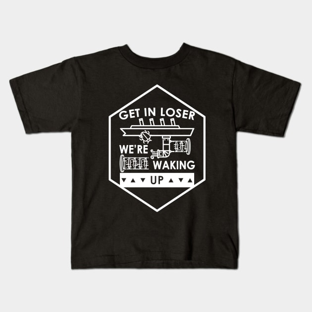 Wake Up Losers We're Waking Up Kids T-Shirt by Electrovista